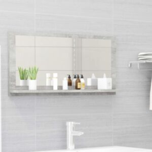 U24 vannas istabas spoguļu skapis betons pelēks 80 x 10,5 x 37 cm skaidu plātne