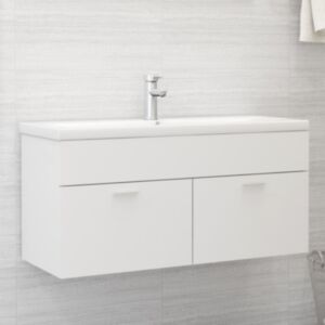 Izlietnes skapis U24, balts, 100x38,5x46 cm, skaidu plātne