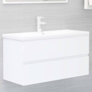 U24 izlietnes skapis, balts, 90 x 38,5 x 45 cm, skaidu plātne