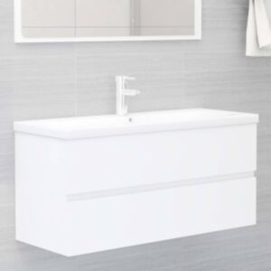U24 izlietnes skapis, balts, 100 x 38,5 x 45 cm, skaidu plātne