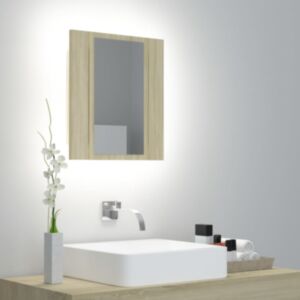 U24 LED spoguļu skapis Sonoma ozols 40x12x45 cm