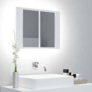 U24 LED зеркальный шкаф белый 60x12x45 см