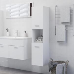 U24 vannas istabas skapis balts 30 x 30 x 130 cm skaidu plātne