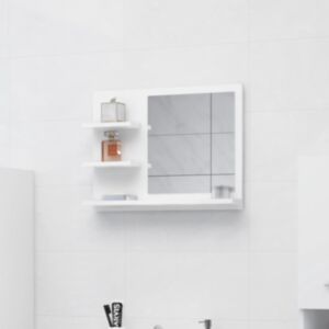 U24 vannas istabas spogulis, balts, 60 x 10,5 x 45 cm skaidu plātne