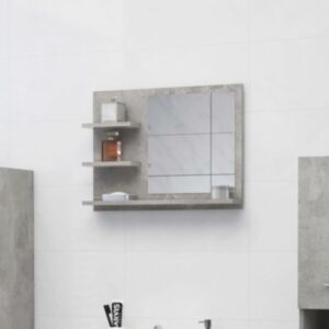 U24 vannas istabas spogulis, betona pelēks, 60 x 10,5 x 45 cm, skaidu plātne