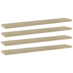 U24 полочные доски 4 шт, дуб Сонома, 60x10x1,5 см, ДСП