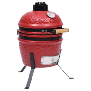 U24 divi vienā Kamado grila-dūmu krāsns, keramika, 56 cm, sarkana