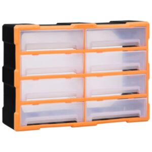 U24 organizators ar vairākām atvilktnēm ar 8 lielām atvilktnēm 52x16x37 cm