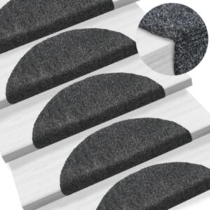 Pood24 isekleepuv trepivaip, 5 tk, tumehall, 56x17x3 cm, aastehnika