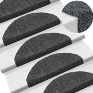 U24 pašlīmējošais kāpņu paklājs, 5gab, tumši pelēks, 65 x 21 x 4 cm gada aprīkojums