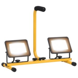 U24 LED prožektors ar rokturi, 2 x 30 W, silti balts