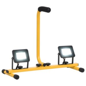 U24 LED prožektors ar rokturi 2x10 W, auksti balts