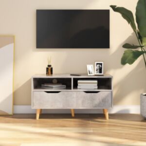 U24 TV skapis, betona zāle, 90 x 40 x 48,5 cm, skaidu plātne