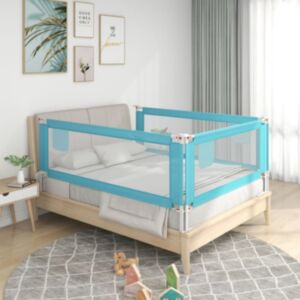 U24 gultas apmales mazuļa gultai, zilas, 90 x 25 cm, audums
