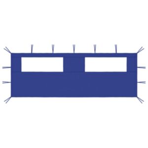 3070414 Pood24 Gazebo Sidewall with Windows 6x2 m Blue (315303)