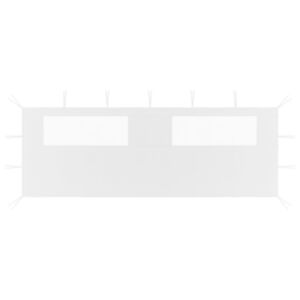 3070416 Pood24 Gazebo Sidewall with Windows 6x2 m White (315305)