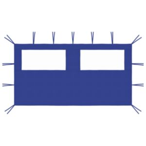 3070422 Pood24 Gazebo Sidewall with Windows 4x2 m Blue (315311)