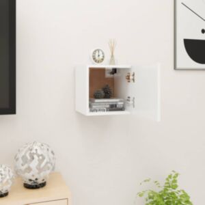 U24 sienas televizora skapis, balts, 30,5 x 30 x 30 cm