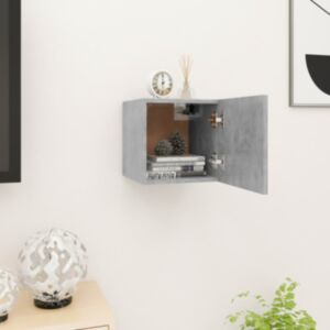 U24 sienas TV skapis, betona zāle, 30,5 x 30 x 30 cm