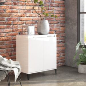 U24 комод белый глянцевый 60x35x70 см, ДСП