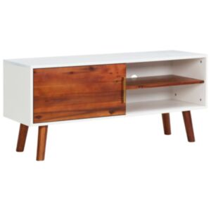U24 TV skapis, 110 x 35 x 50 cm, izturīgs akācijas koks un MDF