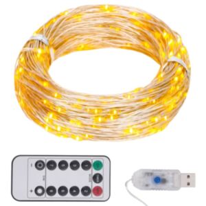 U24 LED gaismas sloksne, balta, 30 m