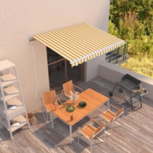 U24 automātiskā ievelkamā markīze 350x250 cm dzeltena, balta