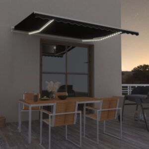 U24 saliekamā nojume ar LED, 400 x 350 cm, antracīta pelēka