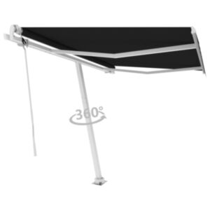 U24 neatkarīga automātiska nojume 350x250 cm, antracīta pelēka