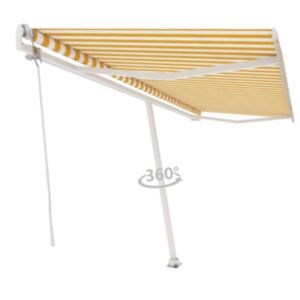 U24 neatkarīga automātiska nojume 500x300 cm dzeltena / balta