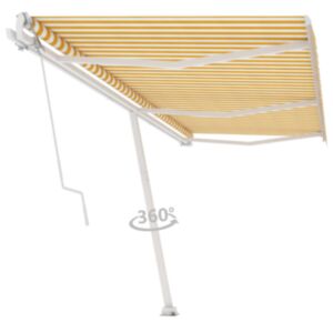 U24 neatkarīga automātiska nojume 600 x 300 cm dzeltena / balta