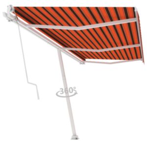 U24 neatkarīga automātiska nojume 600x300 cm oranža / brūna