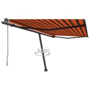 Pood24 iseseisev automaatne varikatus 400x300 cm oranž/pruun