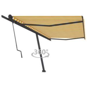 Pood24 iseseisev automaatne varikatus, 500 x 350 cm, kollane/valge