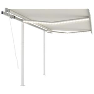 Pood24 automaatne varikatus, tuuleandur, LED, 3x2,5 m kreemjas