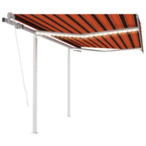 Pood24 automaatne varikatus, LED, tuuleandur 3x2,5 m oranž/pruun