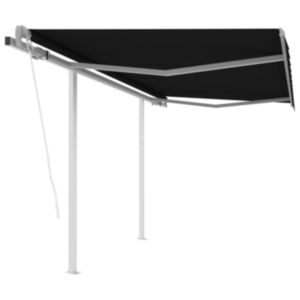 U24 automātiska izvelkama nojume, 3,5 x 2,5 m, antracīts