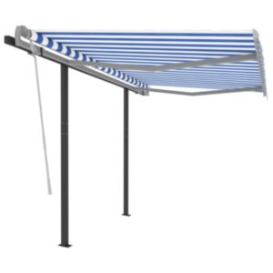 U24 manuāli izvelkama nojume, 3 x 2,5 m, zila un balta