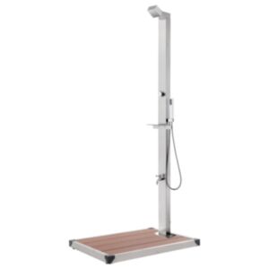 Pood24 aiadušš pruuni alusega, 225 cm, roostevaba teras