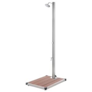Pood24 aiadušš pruuni alusega, 220 cm, roostevaba teras