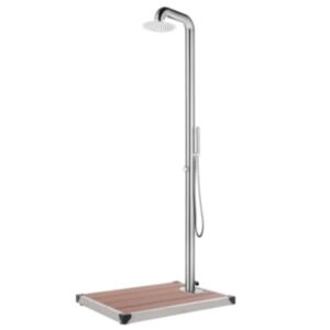 Pood24 aiadušš pruuni alusega, 230 cm, roostevaba teras