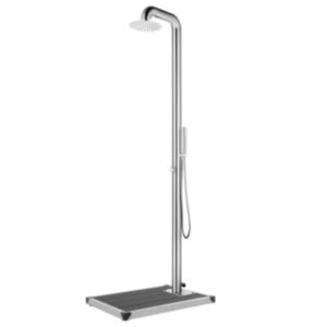 Pood24 aiadušš halli alusega, 230 cm, roostevaba teras