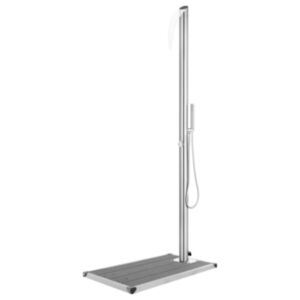 Pood24 aiadušš halli alusega, 225 cm, roostevaba teras