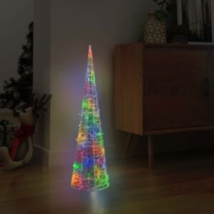 U24 akrila gaismas piramīda, LED gaisma, konuss, krāsains 90 cm
