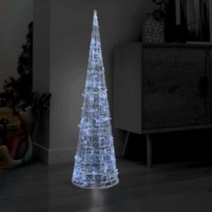 U24 akrila gaismas piramīda, LED gaisma, konuss, auksti balta 120 cm