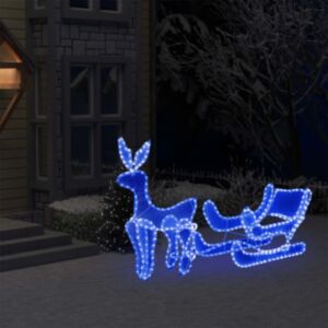 U24 Ziemassvētku lampiņas ar ziemeļbriežu kamanām, tīklu, 432 LED