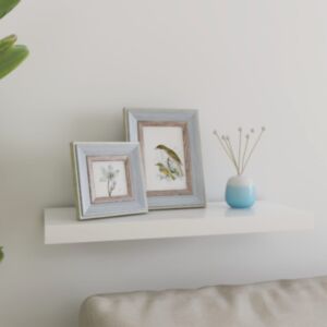 U24 sienas plaukts, ozols un balts, 60 x 23,5 x 3,8 cm MDF