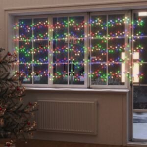 U24 LED gaismas aizkars ar burtiem, 500 LED, krāsa, 8 funkcijas