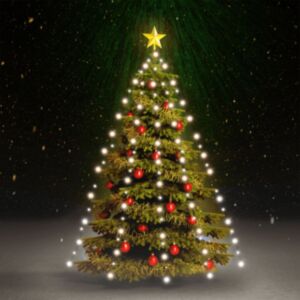 U24 egles gaismas, tīkls, 180 LED, auksti balta gaisma, 180 cm