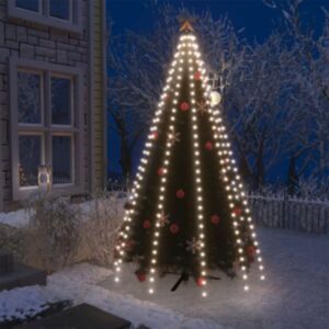 U24 egles gaismekļi, tīkls, 250 LED, auksti balta gaisma, 250 cm